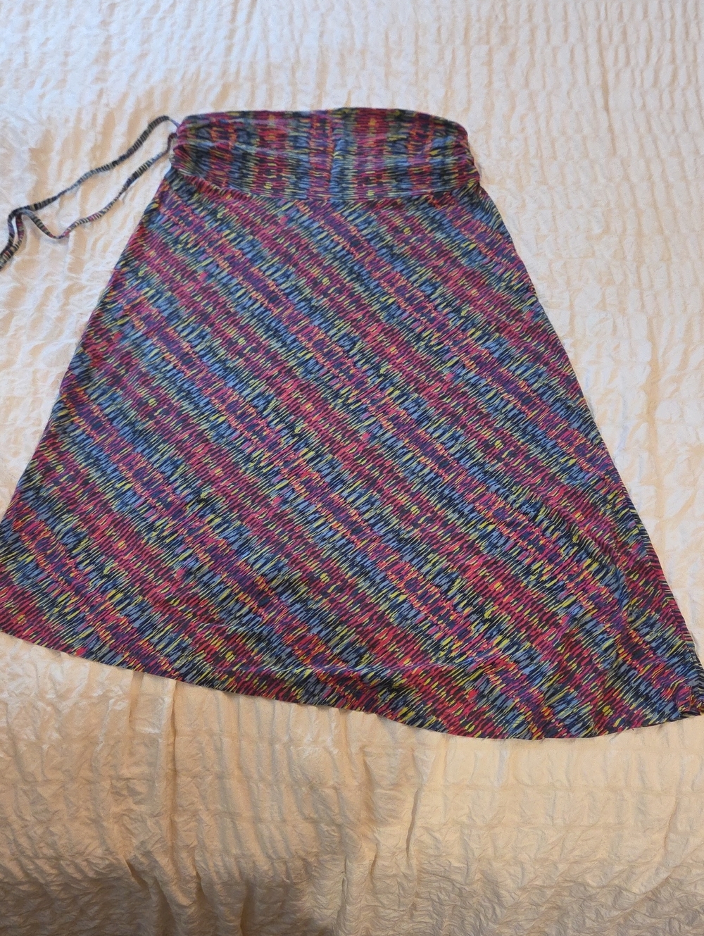 Patagonia Purple Multicolor Diagonal A-Line Skirt